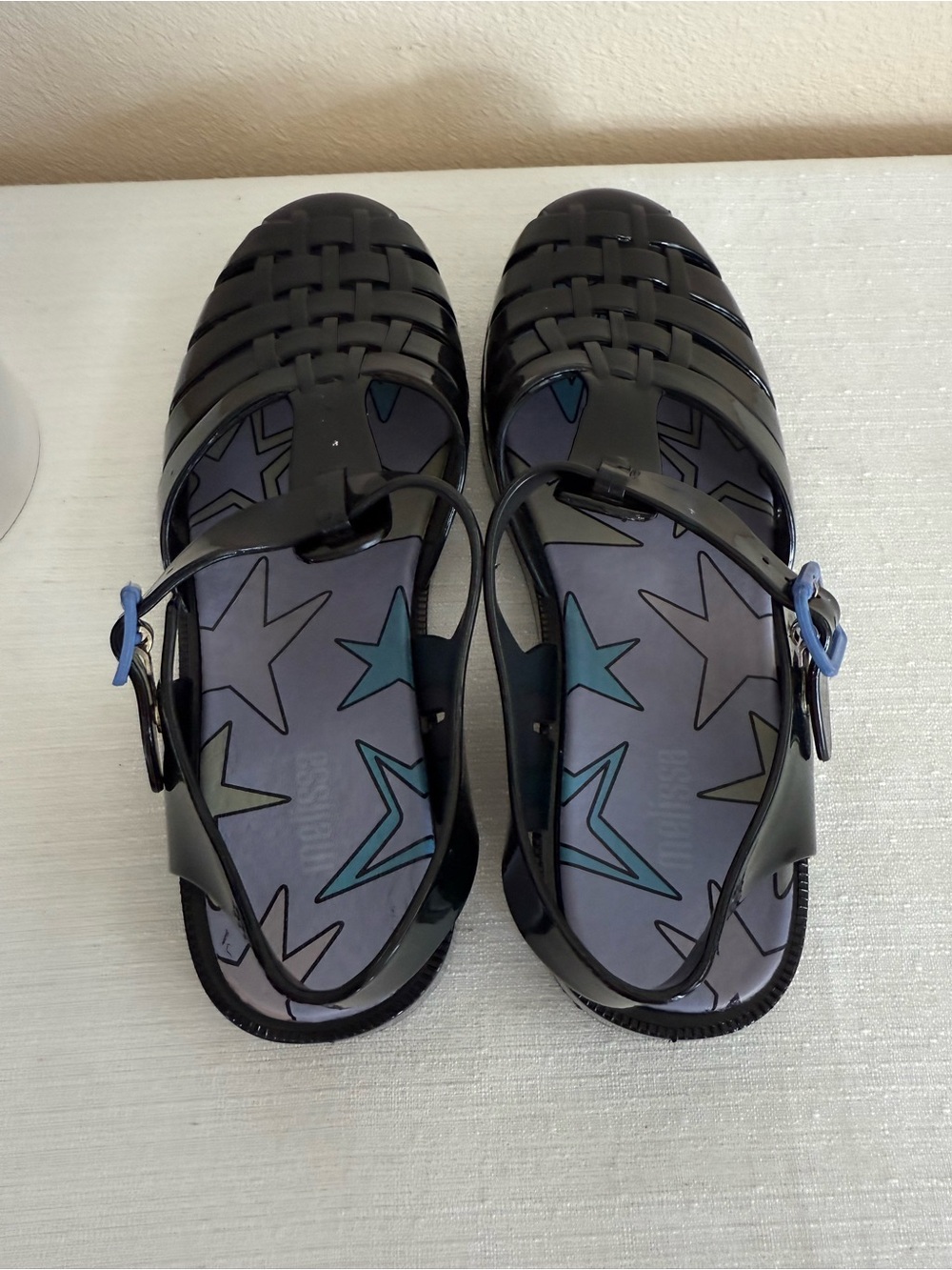Melissa Black Jelly Fisherman Sandals US 9 - Picture 7 of 11